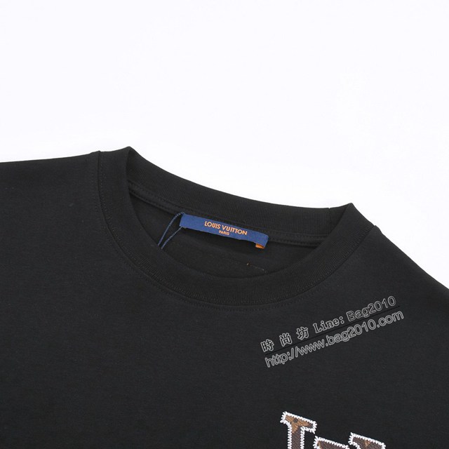 Louisvuitton路易威登Lv專門店2023SS新款刺繡T恤 男女同款 tzy2816